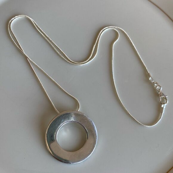 Sterling silver necklace/pendant - Picture 1 of 6